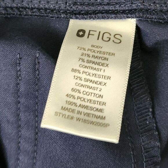 Figs Zamora Joggers‎ Scrub Pants Womens Small Petite SP Blue Uniform Nurse - Picture 5 of 10